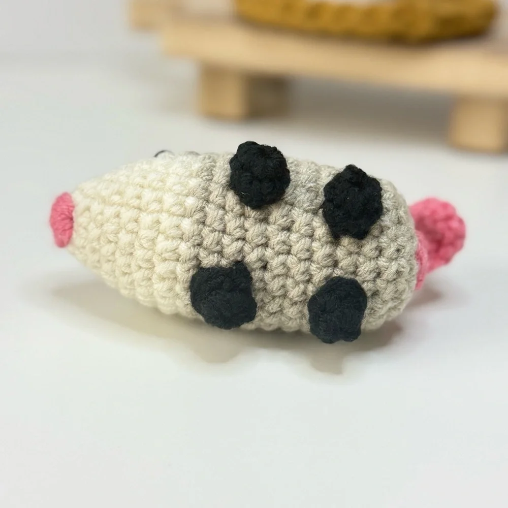 Handcrafted Opossum Keychain